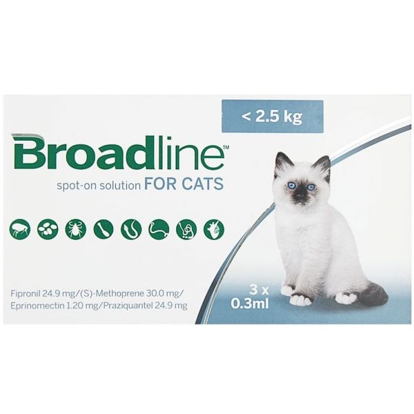 Broadline Spot On Solution For Small Cats 2 5 Kg