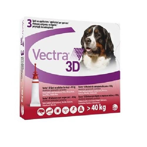 法国诗华vectra 3d 超大型犬用体外驱虫滴剂体重40公斤以上vectra 3d Xlarge Dog 40kg 3pk