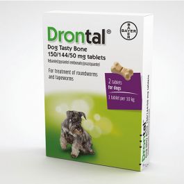 Drontal dog outlet tasty bone dosage